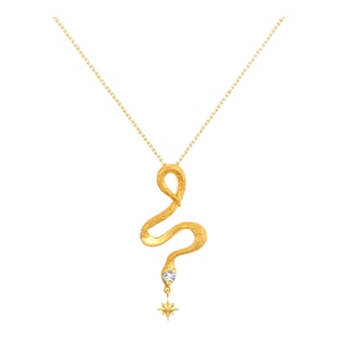 MONOLOGUE独白北纬三十度18k金灵蛇项链钻石项链MV437情人节礼物