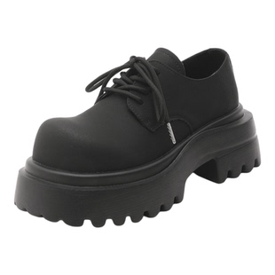 米奇大头德比鞋男厚底7cm增高翘头皮鞋潮高级感新款鞋子cleanfit