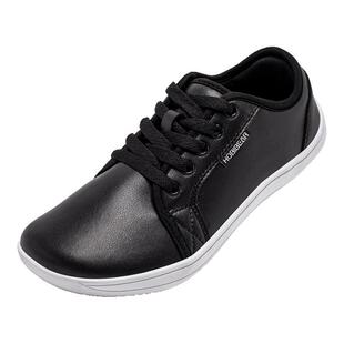 HOBIBEAR男鞋春秋季2025新款平底鞋男款大头鞋休闲皮鞋宽头赤足鞋