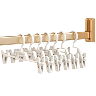 访客裤夹裤架无痕防滑衣架带夹子裤子衣架裙夹可伸缩调节连挂裤夹