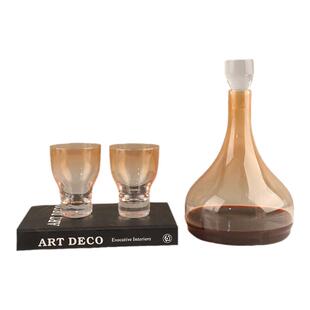 现代简约水晶玻璃红酒醒酒器摆件家用分酒具样板间酒店餐厅装饰品