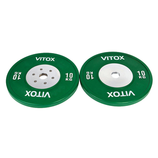 杠铃片抓举挺举硬拉卧推彩色全胶竞技大孔公斤杠铃体工队私教训练