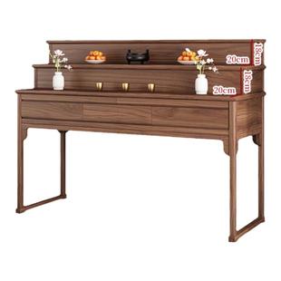 新中式实木中堂供桌香案家用佛堂三层佛桌香案台佛台客厅佛龛神台