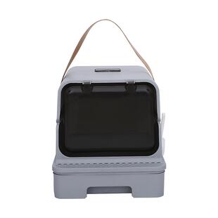 猫砂盆全封闭式超大号抽屉式防外溅特大高围栏巨型猫厕所沙盆防臭