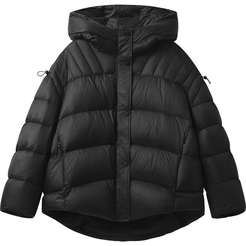 播冬季90白鸭绒羽绒服女休闲宽松面包服保暖外套DDR4RD5081
