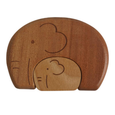 美好寓意实木胎毛脐带乳牙收纳盒