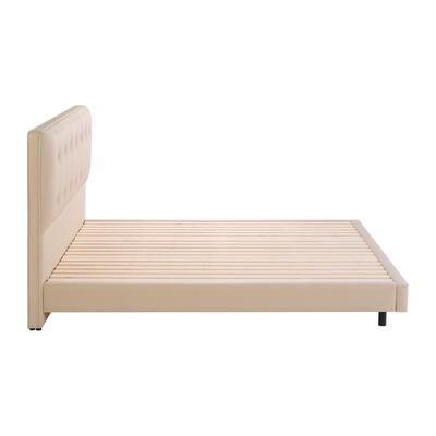 金可儿真皮床实木床架