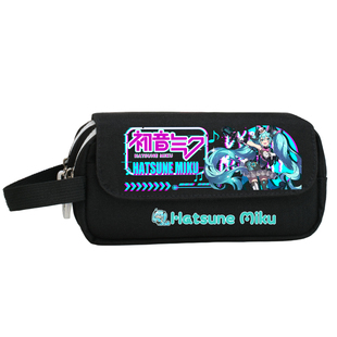 Miku初音未来fufu笔袋男生初高中二次元笔盒女小学生大容量文具袋