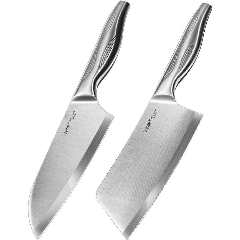 三四钢®不锈钢刀具菜刀家用厨房切片刀切菜刀女士专用锋利轻巧