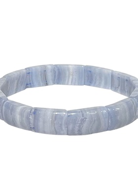 天然蓝纹玛瑙手串时尚小清新