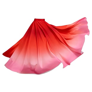 披毡舞蹈道具芙蓉似锦满城花彝族大摆裙成人古典舞跳舞表演出专用