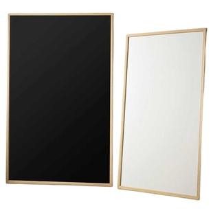 齐富实木框哑光磁吸白板儿童家用黑板可擦写客厅照片冰箱贴展示墙多功能无痕挂墙式留言板大号磁力画板可定制