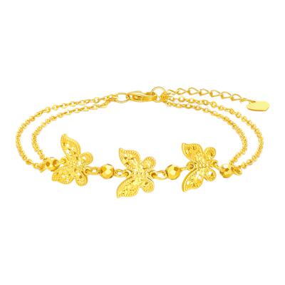 【生日礼物】周大生流光闪蝶手链