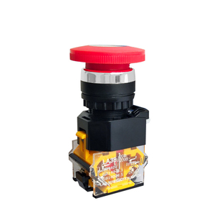 自复位按钮开关LA38急停开关二三档自锁旋转选择按钮带灯24V 220V