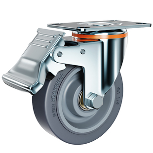 橡胶静音轮1.5寸2寸3寸4寸5寸万向轮轮子拖车轮小推车轮子脚轮子