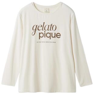 gelato pique25秋冬新品女睡衣字母圆领长袖T恤家居服PWCT255320