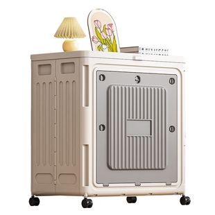 衣服收纳箱大容量超大家用翻盖整理箱衣物被子储物柜玩具折叠衣柜