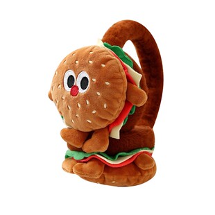 冬季新款可伸缩折叠耳罩保暖耳套儿童耳包汉堡护耳可爱学生耳暖女