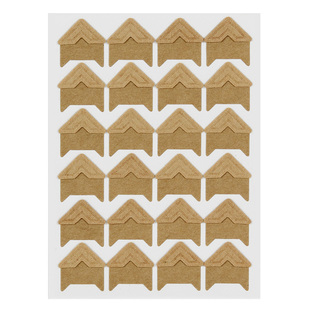 复古牛皮纸角贴固定老照片相角diy相册配件24枚入粘贴式相片贴角