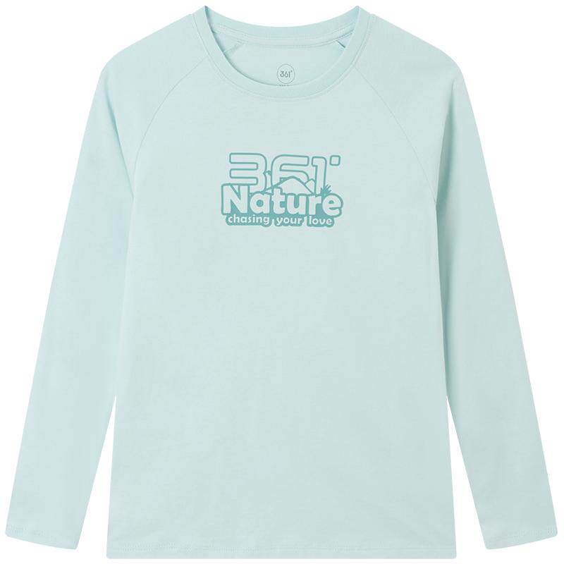 361°童装男女童长袖亲肤T恤2026春季新款中大童运动户外休闲上衣