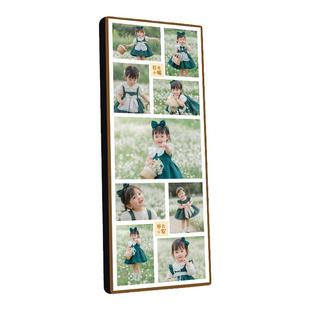 九宫格相框定制宝宝洗照片加打印相片儿童成长画挂墙多张创意组合