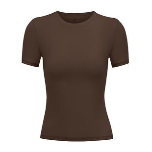 虞书欣ubras辣妹美形肌底衣圆领显瘦打底衫新款t恤上衣短袖女