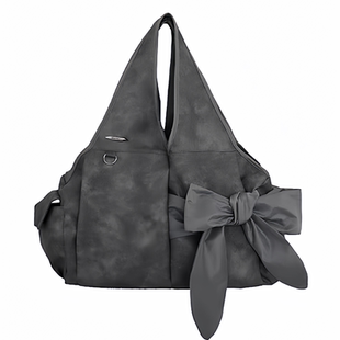 韩国新款SIWEOL107蝴蝶结单肩手提包大容量托特包允真同款腋下包