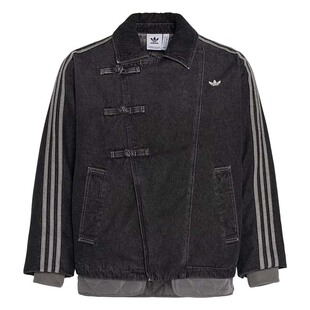 Adidas 三叶草新中式保暖灯芯绒运动男女棉服 KQ5135 KR5066