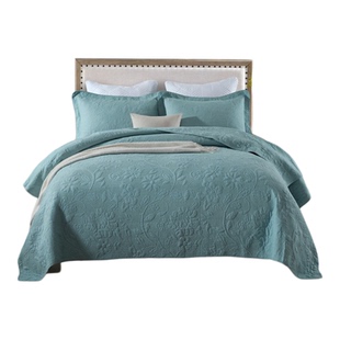 出口高档双面绣花绗缝被夹棉床盖双人纯棉床单床罩夏凉加厚空调被