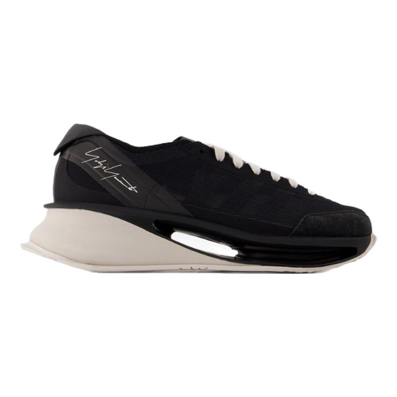 Y-3 S Gendo Run 黑色牛皮运动鞋
