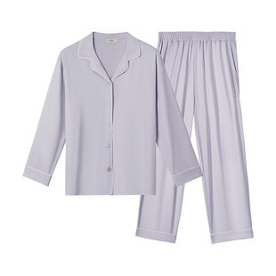 金利来情侣睡衣男女款2026新款春秋季纯棉可外穿男士家居服套装