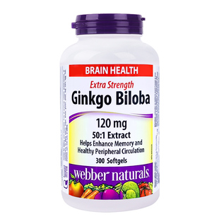 Webber伟博Ginkgo银杏叶提取物胶囊精华中老人补脑记忆力300粒