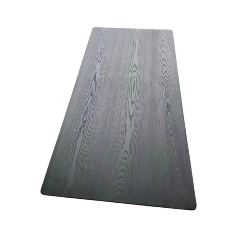 白蜡碳化桌板黑色茶桌餐桌玄关桌