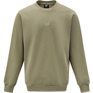 CAT卡特25秋冬新款男士休闲双侧口袋圆领印花卫衣