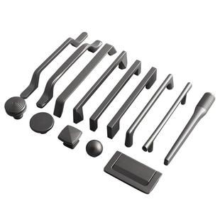 轻奢珍珠灰星空灰枪灰色衣柜门小拉手抽屉柜子把手橱柜门厨房极简