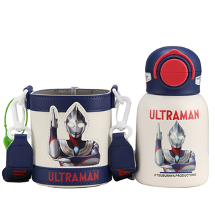 杯具熊儿童保温杯妙趣双饮水杯不锈钢吸管杯子宝宝幼儿园水壶新款