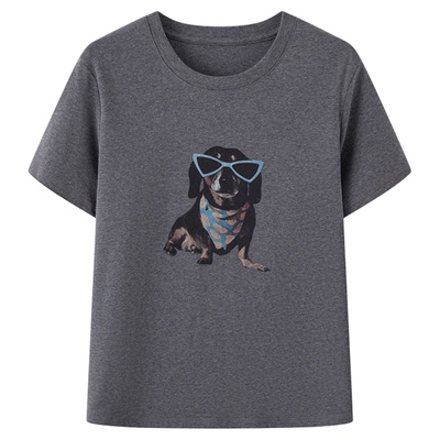 画风drawwind印花短袖T恤女