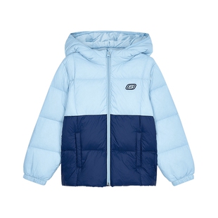 斯凯奇outlets儿童大童男童棉服秋冬新款女童轻薄羽绒外套