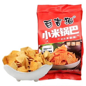 百吉猫小米锅巴68g香辣整箱