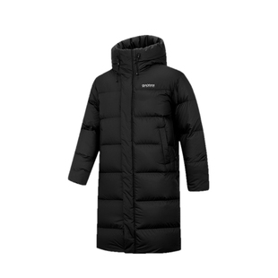 乔丹被窝羽绒服长款男2025冬季新款抗静电防风加厚保暖连帽外套男