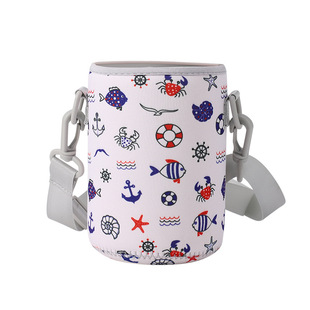 希乐保温杯套900ml/1000ml道奇小胖墩杯套潜水料防摔保护套斜跨套