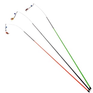 赛级逗猫棒长杆小飞虫羽毛替换头自嗨解闷幼小猫用品玩具钢丝神器