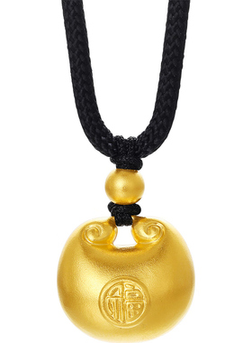 水贝同款小胖福合成金项链送闺蜜