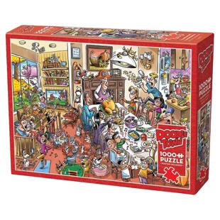 包邮加拿大Cobble Hill进口益智拼图44501涂鸦镇之派对狂欢1000片