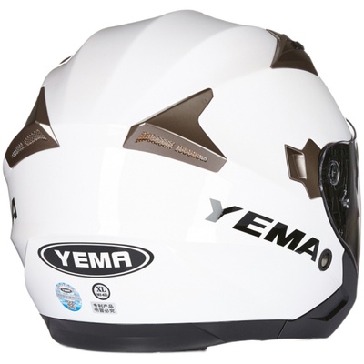 野马电动车头盔双镜片冬季