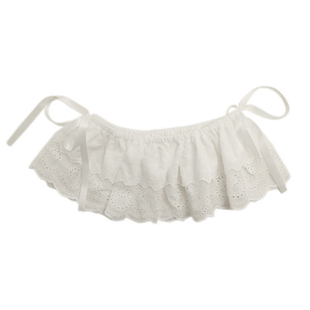 韩系蕾丝花朵屁帘女春夏新款氛围感腰带配裙子牛仔裤子短款配饰潮