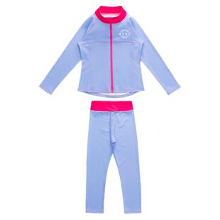 女童运动套装儿童加绒训练服体能秋冬速干衣羽毛球跑步爬山瑜伽服