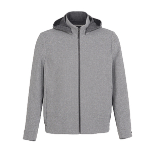 【小千鸟格】callisto卡利斯特春秋男士外套双面色织纹连帽上衣