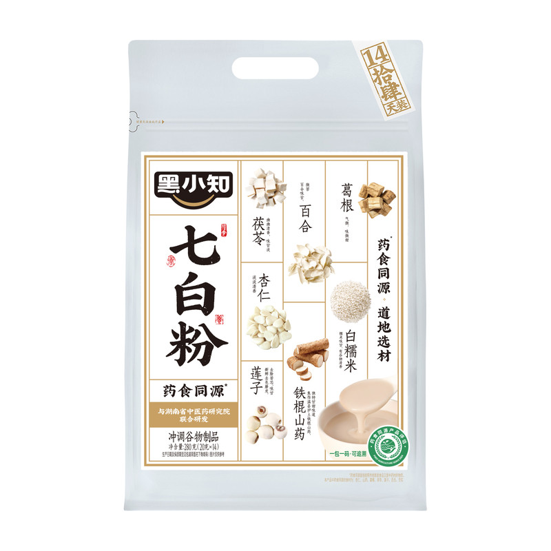 黑小知杏仁七白粉280g轻食养