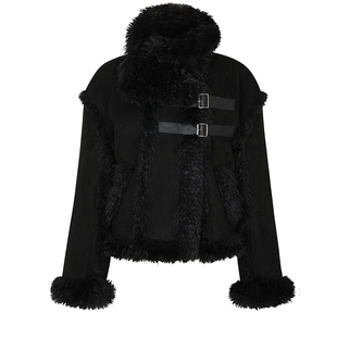 PAIN OR PLEASURE 25冬新款仿皮毛一体毛毛外套韩国代购